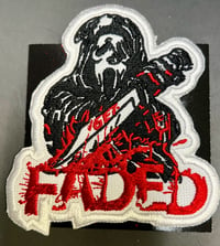 Ghost face Faded iron on patch 