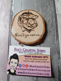 Image 4 of Hand Pyrography Labyrinth Movie ornaments