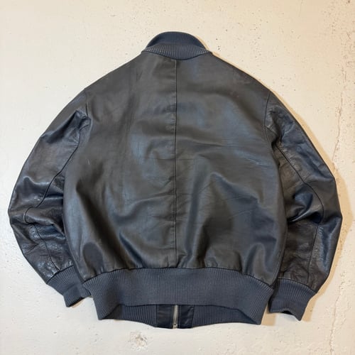 Image of 1990s Leather Bomber Jacket, Size Medium