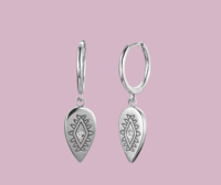 Image 1 of Coco Silver Huggie Hoop