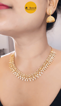 Image 1 of Anu Gold-Stunning Australian Diamond Necklace Set