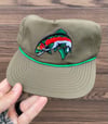 Limited Olive Rainbow Trout 5-Panel hat