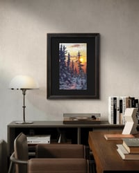 Image 3 of <h2>Frozen Fire </h2>Original Artwork <br />12 x 16 <br />Gouache