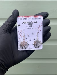 Image 2 of Spider Web Earrings