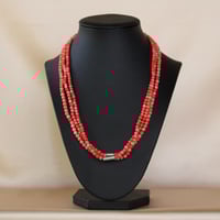 Image 1 of 3 Strand Coral Necklace