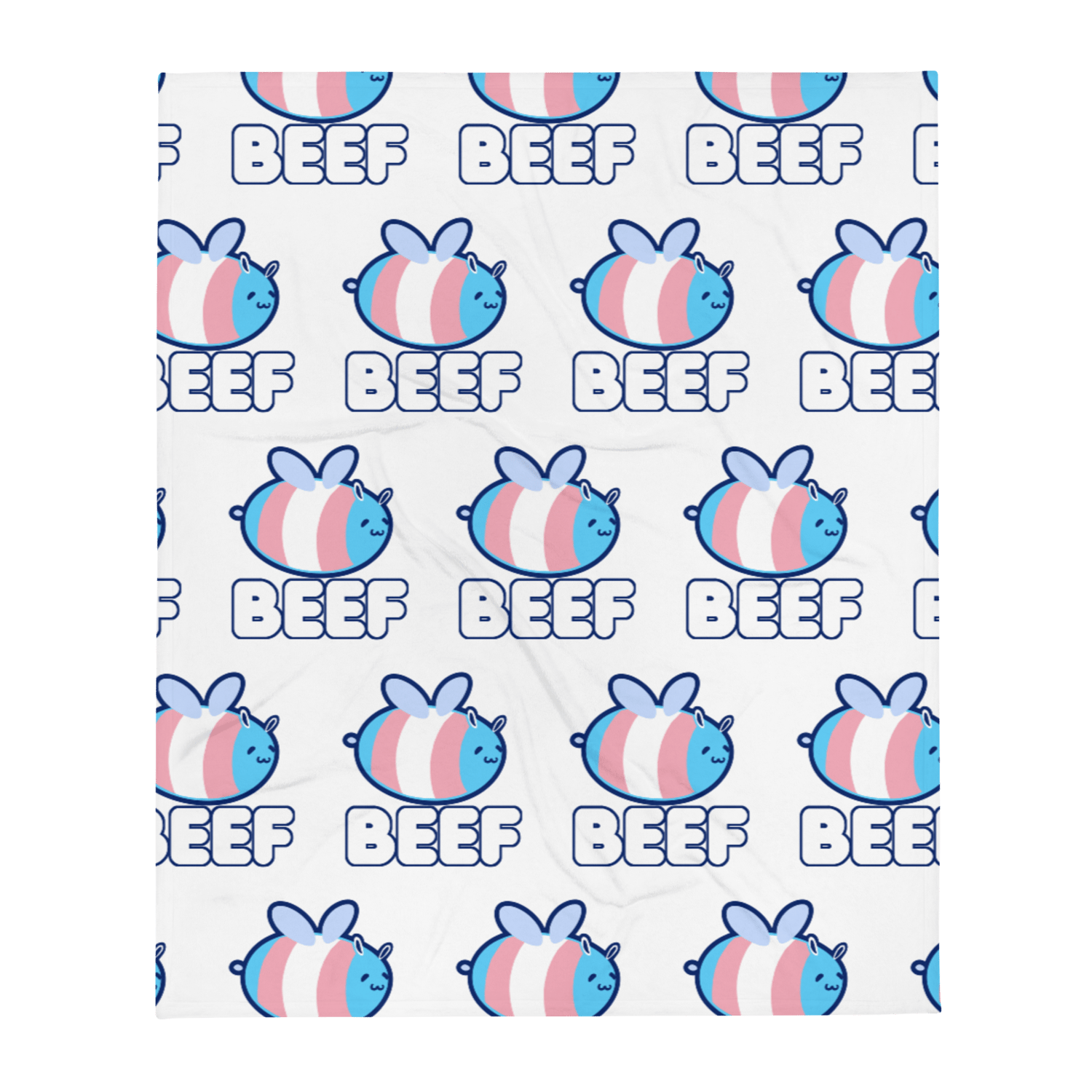 Trans Beef Throw Blanket