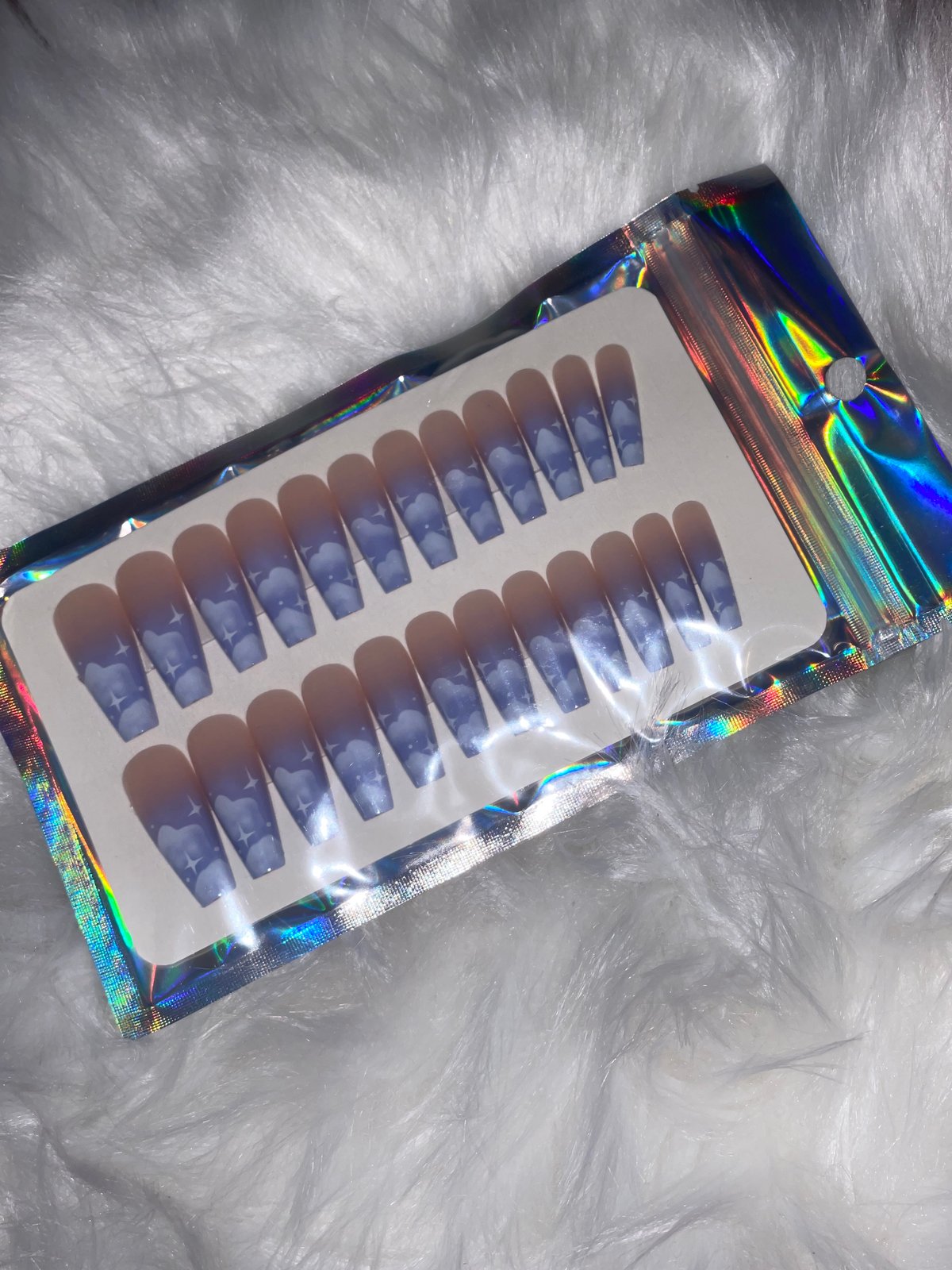 Image of Cloud Nine Press on Set ☁️💙💅🏽