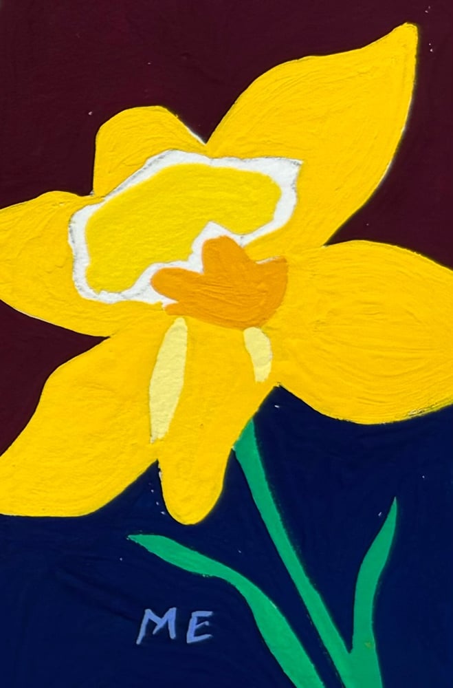 Image of Framed Miniature: Daffodil Two