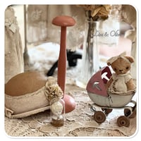 Image 4 of vintage French pink hat stand