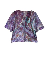Image 5 of L Crop Tee in Prism Geode Ice Dye