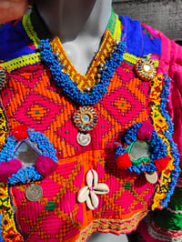 Image 7 of Vintage Fez Crop Tribal Top 32-34 inch chest 