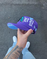 Image 2 of SKY BRIM HEAVY HEART ARIZONA DIAMONDBACKS CUSTOM FITTED 