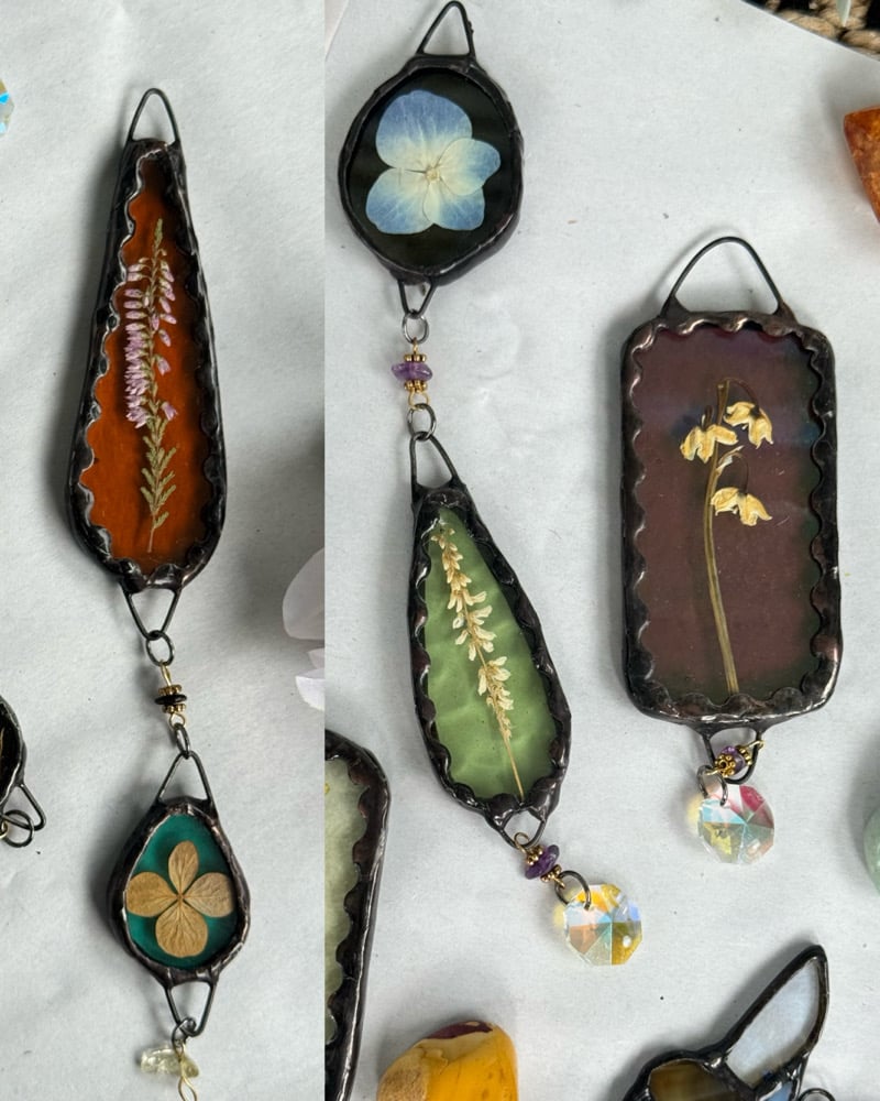mini pressed flower drops