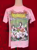 Image of *PREORDER* Officially Licensed Gorepot "School Girl Sashimi" Alt Cover art Black And Pink Shirts!!