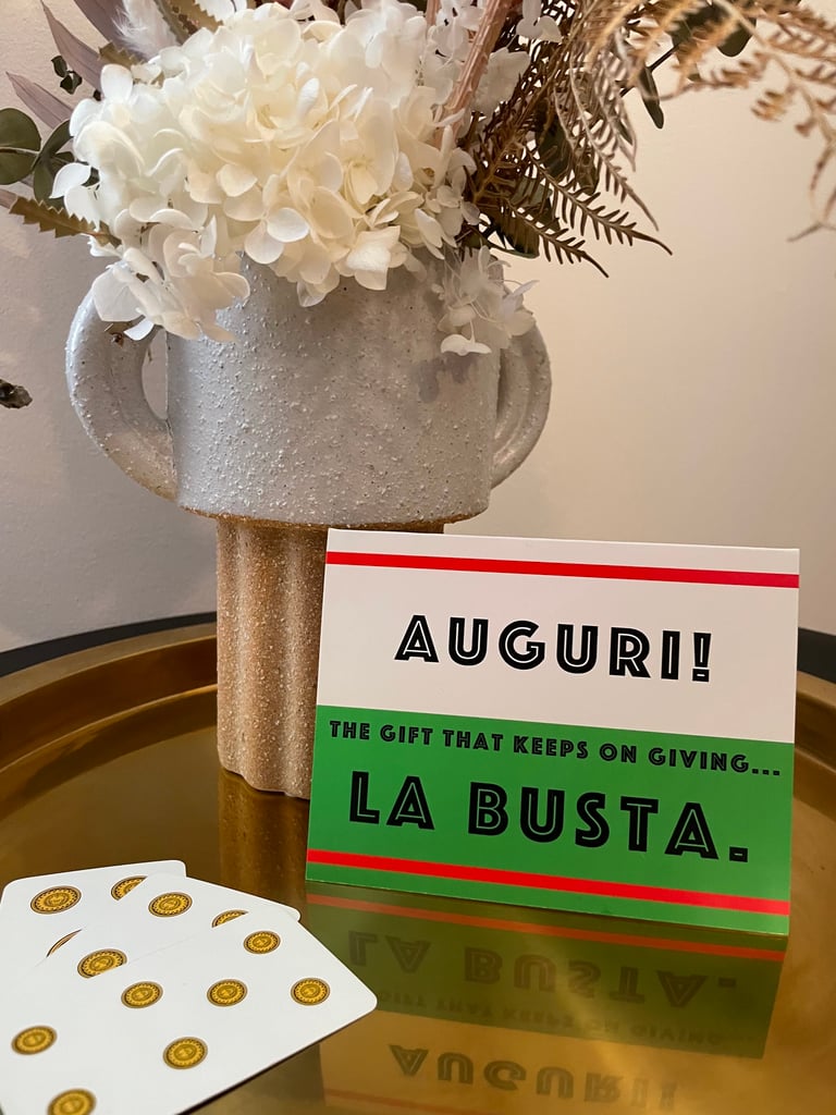 Auguri! The gift that keeps on giving. La Busta Card