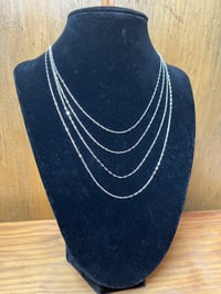 Image 1 of 18” Sterling Silver Cable Chain 1.4mm