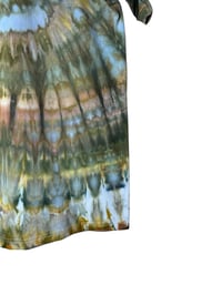 Image 10 of M Adult Combed Cotton Tee in Forest Spiral Ice Dye