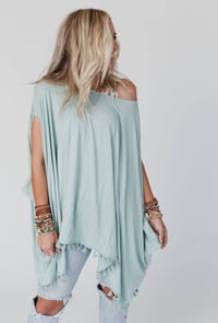 Image 1 of The Wren Tassel Tunic- Seafoam