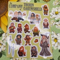Image 3 of The Company of Thorin Oakenshield Sticker Sheet