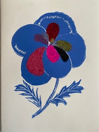Image 1 of PANSY PRINT BLUE