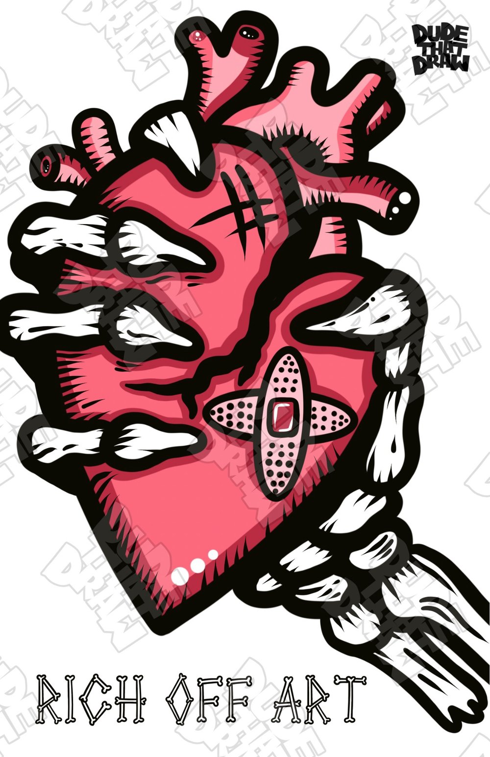 Rich Off Art Print