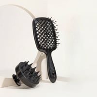 Image 15 of 1/2pcs set Scalp Massage Comb Hollow Out Comb Shampoo Massage Brush For Bath Hair Washing Spray Bott