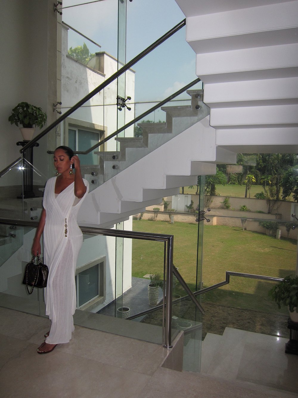 Image of ZARA PLEATED WIDE LEG KNIT TUNIC (S) & PANTS (L)