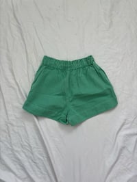 Image 2 of Green denim shorts // M 