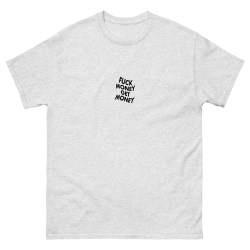 Image of BLACK FMGM LOGO ASH GREY TEE