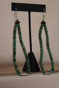 Image 6 of Morenci Turquoise Jaatłooł (Earrings)