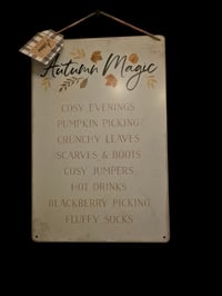 Autumn magic sign