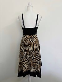 Image 3 of 00s Print brown dress // M