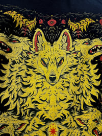 Image 4 of “AUTUMN VERSION” Wolves & Wildflowers Muscle Tank | Front + Back print!