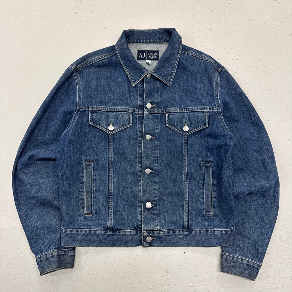 Image of 2000s Armani Jeans Denim Jacket, Size Medium