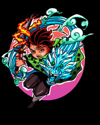 Image 3 of Demon Slayer sticker set.