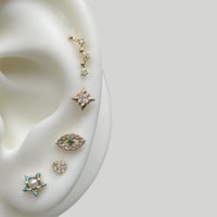 Image 1 of stellar yellow gold studs