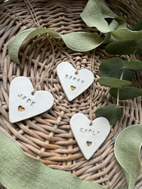 Image 2 of Personalised hanging heart 
