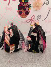 Pink Stiletto Tassel Earrings