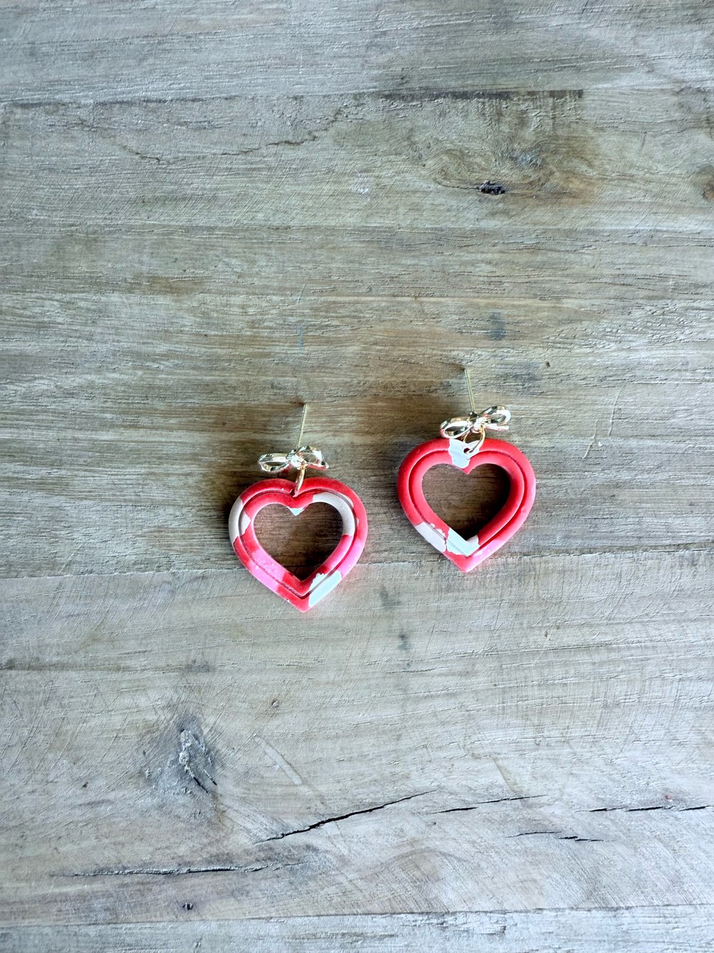 Image of Small Heart Hoop in Valentines Mix