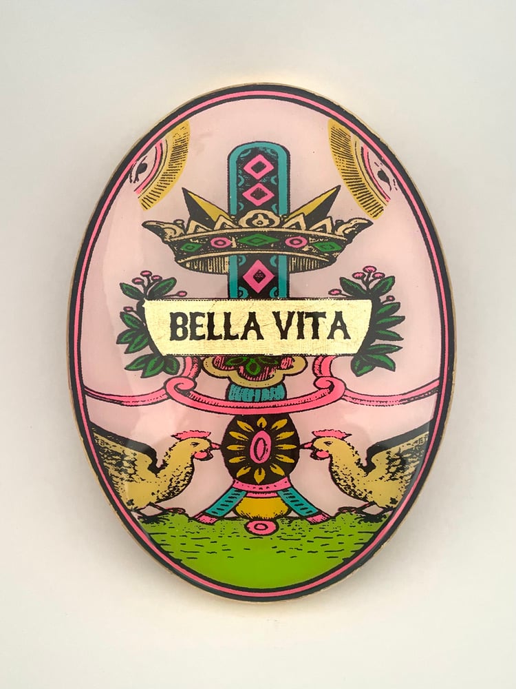 Image of Bella Vita Oval Pink 20cm