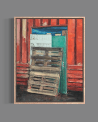 Image 6 of Painting / maleri / "IB – Malerdrømme og tankestreger – Projektet i Ballonparken" / 30x40 cm