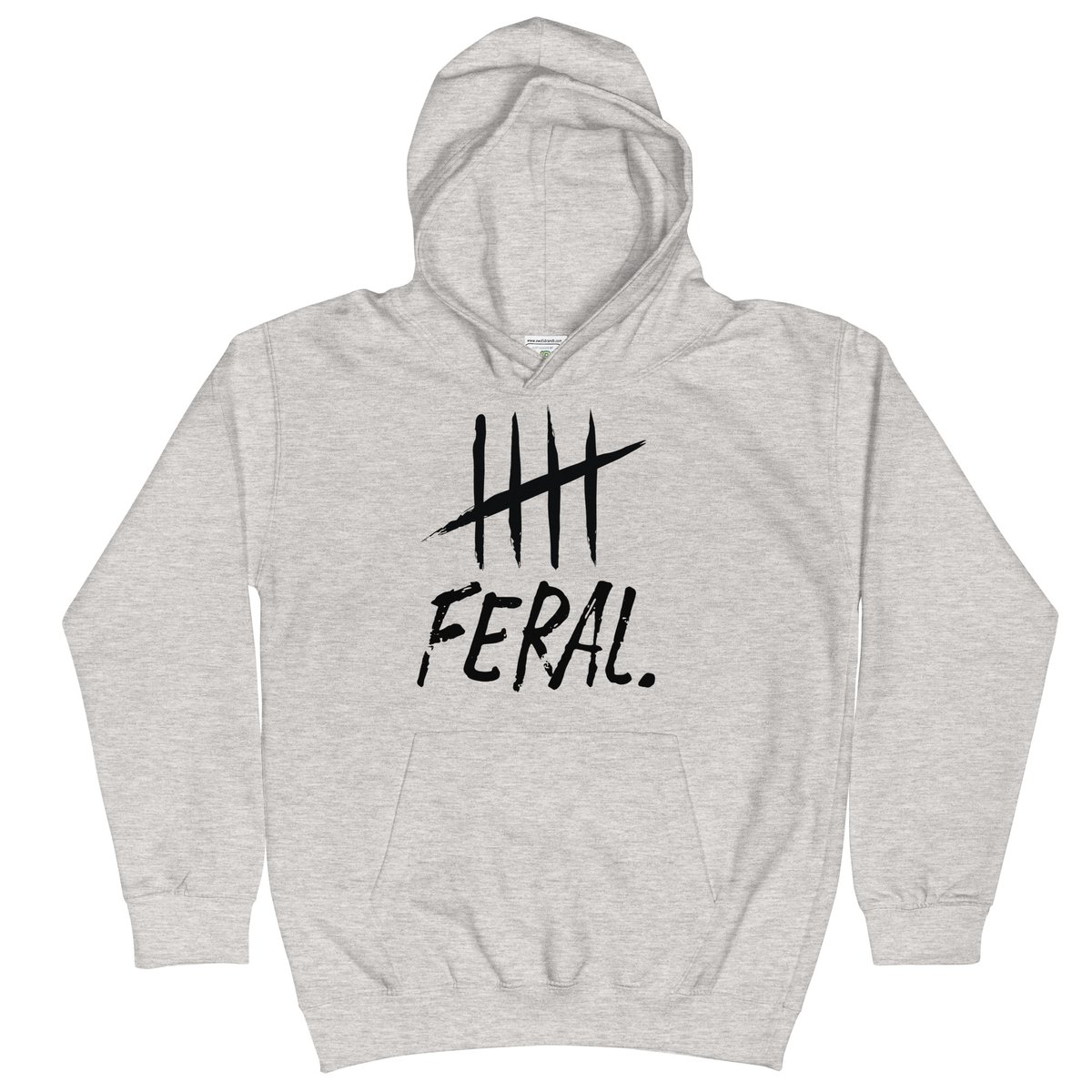 Image of feral. kids hoodie.