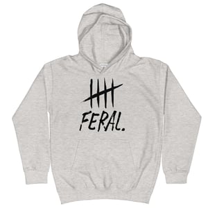 Image of feral. kids hoodie.