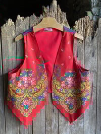 Image 4 of Chaleco FOLIADA VERMELLO. Varia tallas. feto por encarga. 