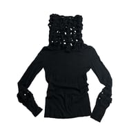 Image 2 of Grid Knit Sweater