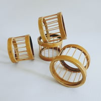 Image 1 of Wooden Spindle Napkin Rings 