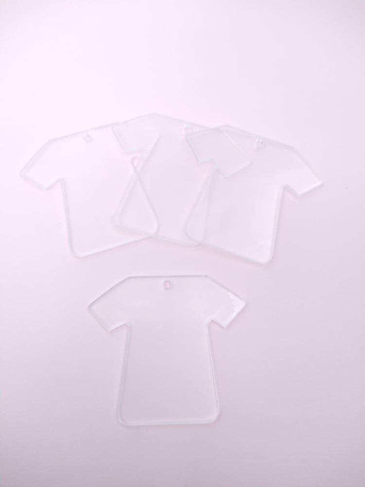 Image of Clear Acrylic Shirt Pendant