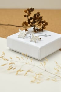 Image 3 of Star textured stud earrings