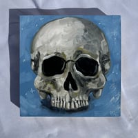 Image 2 of Skull Original Oil Painting