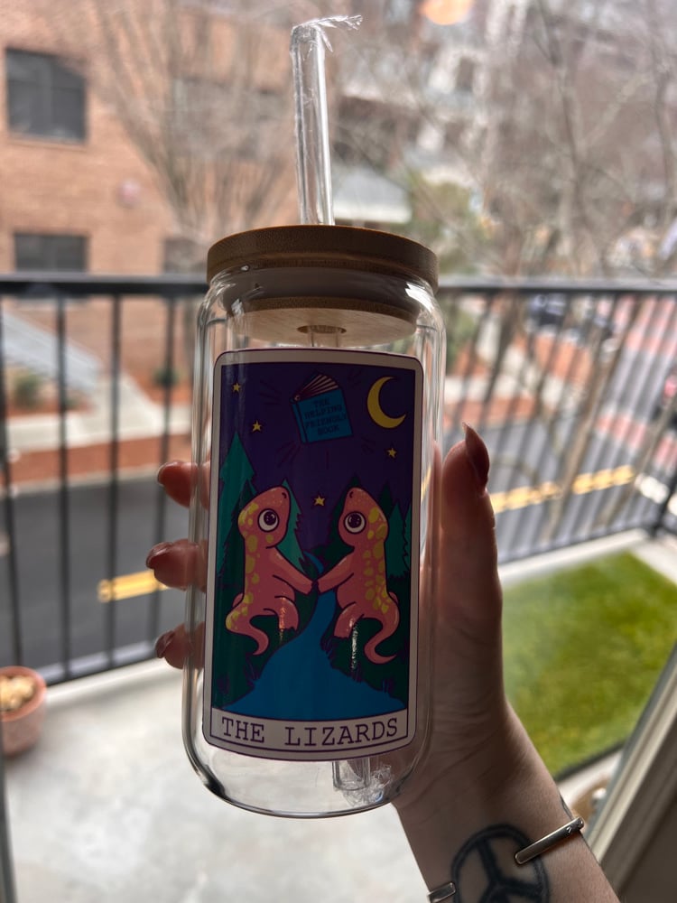 Image of Lizards Glass Tumbler